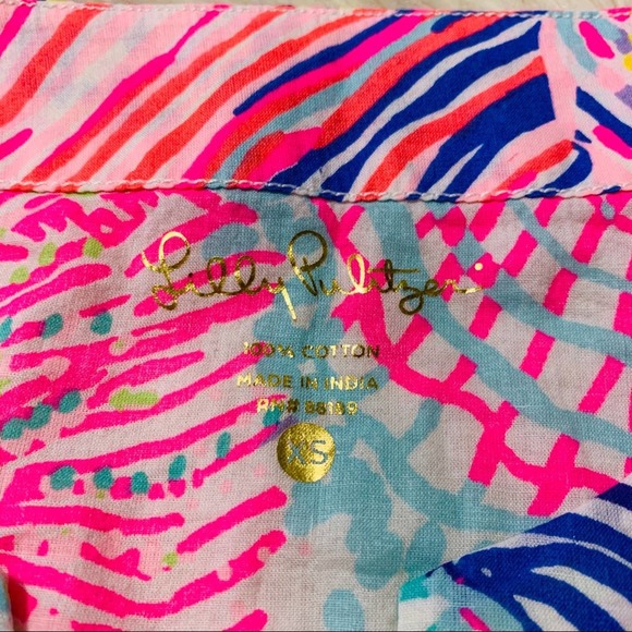 Lilly Pulitzer Amelia Island Top Roar of The Seas - Picture 7 of 8